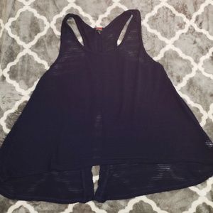 💠💠Poof! Sheer Halter Button Open Back Top